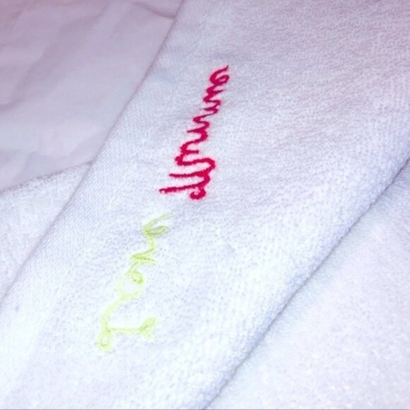 🍁3/$10 NWT Minnie Mouse DISNEY Terry Wash Cloth 4 Minnie Linens Embroidery Pink - Picture 2 of 8